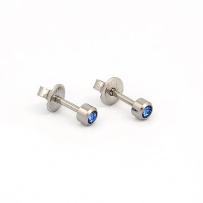 Bezel Crystal Universal Select Carded Piercing Studs