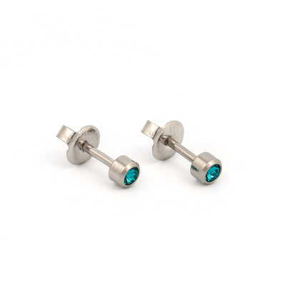 Bezel Crystal Universal Select Carded Piercing Studs