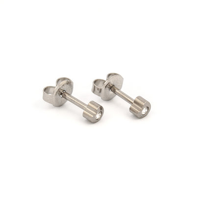 Heartlite Crystal Universal Select Carded Piercing Studs