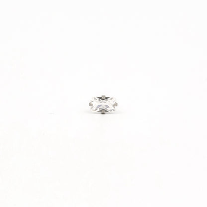 Sensitive Sterilized 5x3mm Cubic Zirconia  Fashion Studs - Stainless Steel