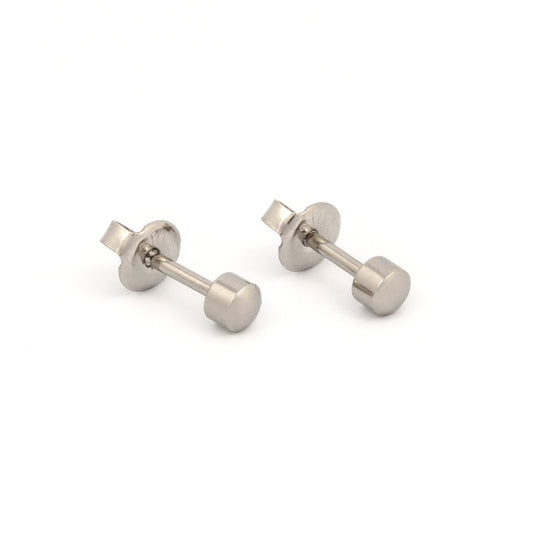 Ball Polished Universal Flatpack Piercing Studs - Stainless Steel - Regular Adaptor