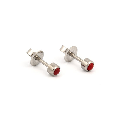 Bezel-Set Color Universal Flatpack Piercing Studs