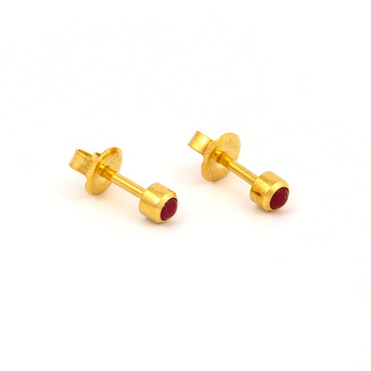 Bezel-Set Color Universal Flatpack Piercing Studs