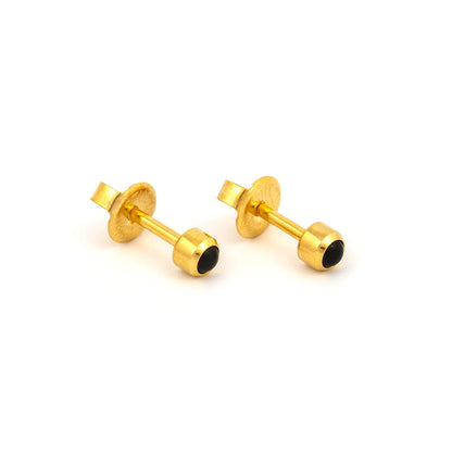 Bezel-Set Color Universal Flatpack Piercing Studs