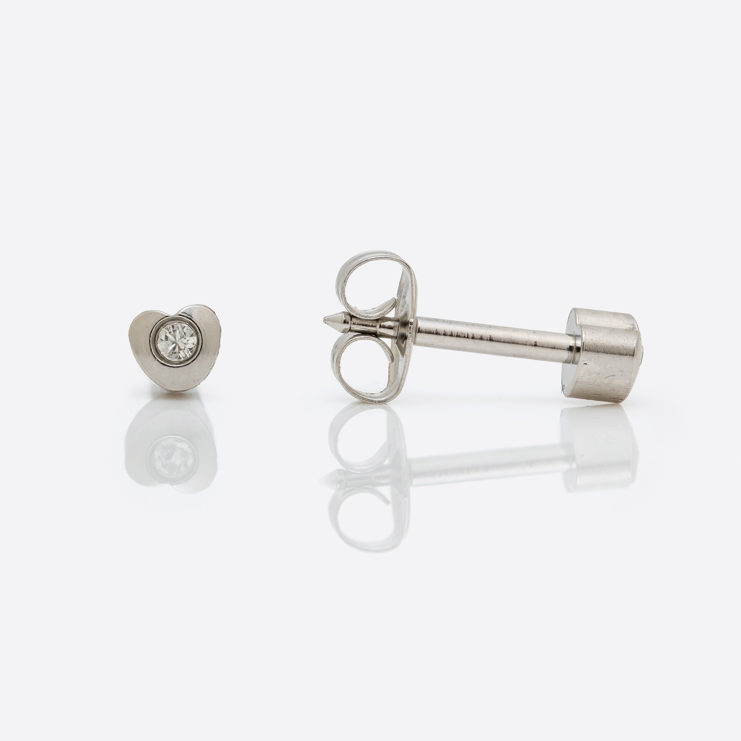 Heartlite Crystal Universal Flatpack Piercing Studs - Stainless Steel ...