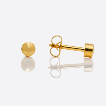 Full Moon Universal Flatpack Piercing Studs - Gold Plated - Regular Adaptor