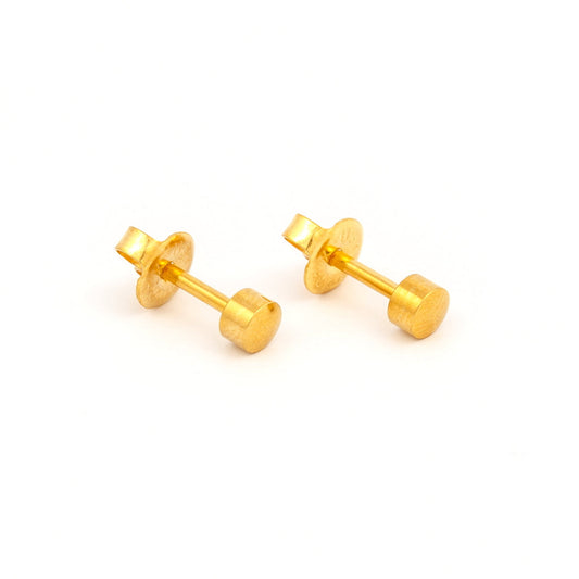 Full Moon Universal Flatpack Piercing Studs - Gold Plated - Regular Adaptor