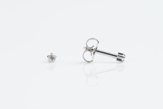 Prong Set Birthstone Universal Flatpack Piercing Studs