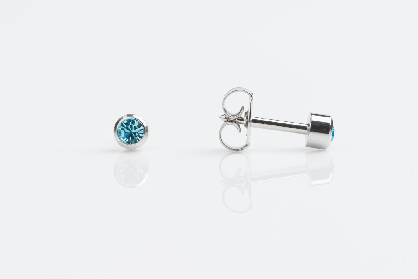 Bezel Crystal Universal Select Carded Piercing Studs