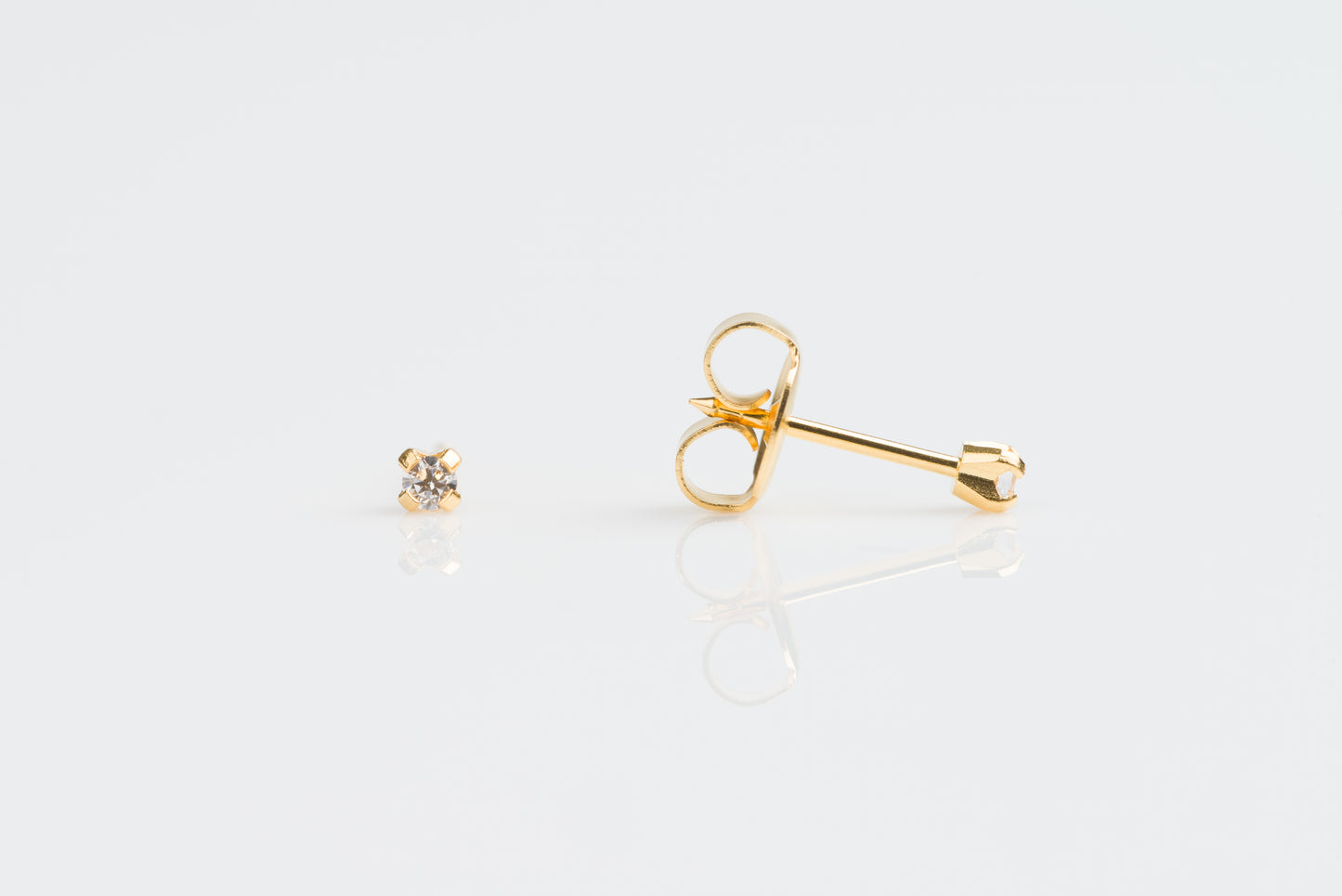 Prong Set Cubic Zirconia System 75™ Piercing Studs