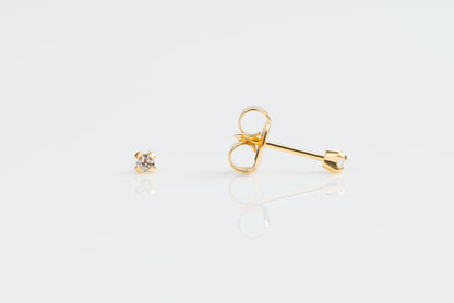 Prong Set Cubic Zirconia System 75™ Piercing Studs