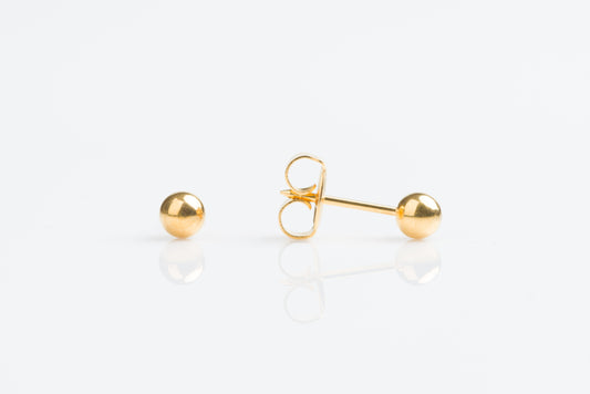 System 75™ Ball Piercing Studs - 4mm - Regular Post - Gold Plated