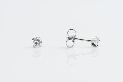 Prong Set Cubic Zirconia System 75™ Piercing Studs