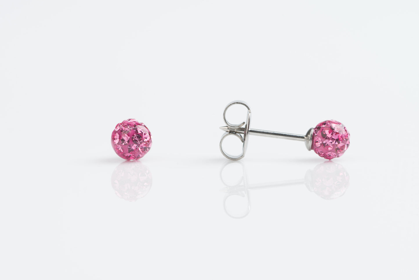 System 75™ Fireball Piercing Studs - 4.5mm - October Rose - Stainless Steel