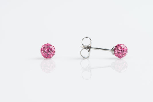 System 75™ Fireball Piercing Studs - 4.5mm - October Rose - Stainless Steel